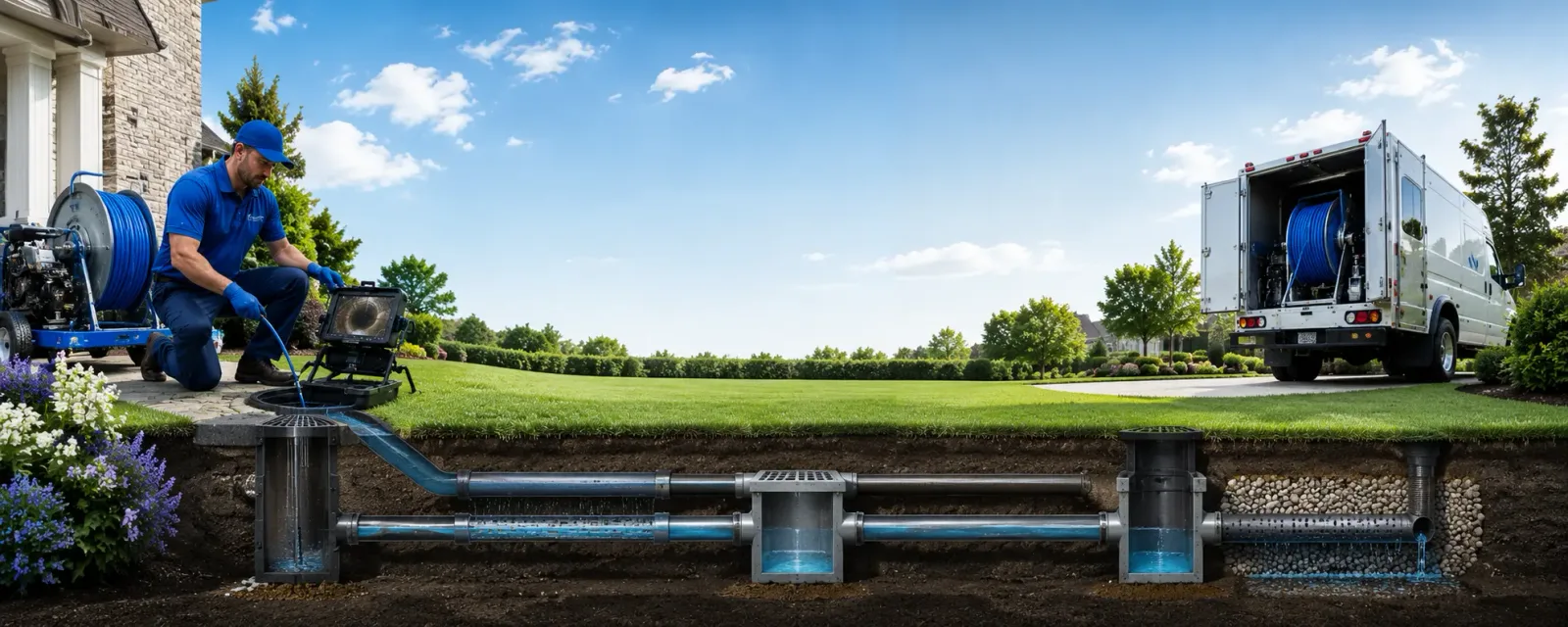 Outdoor drain cleaning information for Marne, IA